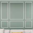 Wainscoting Molding Kit, 6 Frames, 50 x 40 and 50 x 20 Inch