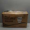 Rollator Walker for Seniors, Lightweight Foldable All Terrain Rolling Walker with seat, Aluminum Walkers with 8 inch Rubber Wheels, Handles and Backrest for Seniors and Adult (Blue)