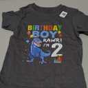 Kids 2 Year Old Shirt 2nd Birthday Boy T Rex Dinosaur T-Shirt 3T