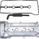 Aluminum Valve Cover Compatible with Toyota Camry Corolla Highlander Matrix RAV4 Solara Scion tC xB Lexus HS250h 2001-2015 2.4L Replace 112010H010 112010H011 1120128012 1120128013