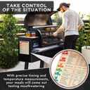 Levain & Co Meat Smoking Magnet & BBQ Smoker Guide - Smoker & Pellet Grill Accessories - Wood, Time, & Temp - Grill Accessories for Outdoor Grill - BBQ Smoker Accessories - Grilling Gifts for Men