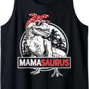 Mamasaurus Trex Dinosaur Funny Mama Saurus Mother's Family Tank Top (XL)