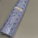 FOMAILE Hexagon Shower Stall Mat Non-Slip Bath Mat for Shower Floor - Super Drainage Quick Dry Bathroom Mat with Strong Suction Cups, Anti-Slip Bath Rug for Tub, Machine Washable,16" x 27.5"Blue