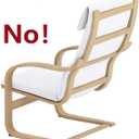 The Pello Chair Cotton Covers Replacement is Custom Made Compatible for IKEA Pello Chair Cover (Or Pello Armchair Slipcover). (Bright White)