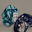 ALVABABY Swim Diapers 2pcs Baby & Toddler Snap One Size Reusable Adjustable Baby Boys' Swim Diapers for Swimming Lessons (Small, 01marine Animal Small)