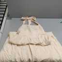 Women's Summer Sleeveless Halter Midi Dress 2025 Off Shoulder High Waist Swing Flowy Beach Long Dresses (Small, Apricot)