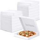 25 Pcs Pizza Boxes 14 x 14 x 2 Inches Cardboard Pizza Box White Takeout Containers Cardboard Leftover Pie Sandwich Packing Container Holder for Homemade Cake, Cookies, Food and Crafts