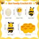 PADONISE Crochet Kit for Beginners, Bee Knitting Set, Crafts for Adults Kids Teen, Beginner Crochet Kit with Step-by-Step Video Tutorials, Valentine Gift for Girls 8-12 Women Mom