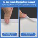 Door Protectors, 3/4" Silicone Cabinet Edge Guard, Protect Kitchen & Drawer Fronts, Prevent Wear, Chipping, Discoloration, Edge Protectors for Drawers, Desks, Countertops and Shelves, Clear, 10Ft