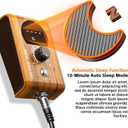 90W Digital display soldering station, stable knob control, independent switch power supply, tin wire, tin absorber, anti-static tweezers, 5 soldering iron tips, handle fixed bracket (Orange, 968d)