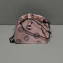 Drawstring Makeup Bag Open Lay Flat,Large Capacity Cosmetic Bag For Women Purse With Compartments,Travel Toiletry Bag Accessories Organize (Brown)