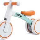 welspo Baby Balance Bikes for 1 Year Old Boys Girls 12-24 Months Kids Toddler First Bicycle Infant Walker Children No Pedal 3 Wheels Mini Bike Riding Toys (Orange)