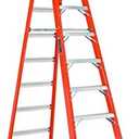 Louisville Ladder 8-Foot Fiberglass Step Ladder, 375-Pound Load Capacity, Type IAA, FS1410HD