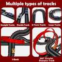 30 FT Slot Car Race Tracks Sets Toys for Ages 8-10 -1:43 Dual Race Car Track with 4 Slot Cars, 2 Hand Controllers, Christmas, Birthday Gift Toys for Ages 8-13