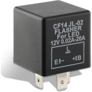 AUTOKAY 3 Pin CF14 EP35 Electronic Flasher Relay Fits for Car Vehicle LED Turn Signal Light Bulbs Hyper Blink Flash Fix
