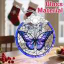 Christmas Ornaments: Stained Glass Ornament, Christmas Tree Ornament, Hanging Ornaments for Home Decor & Xmas Tree Decorations  Exquisite Holiday Decor, Gifts & Holiday Present - Butterfly