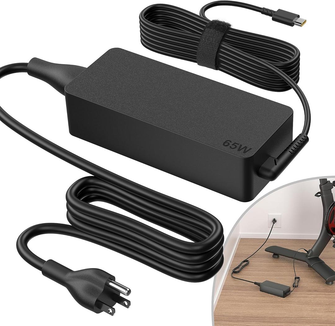 Power Cord Replacement Compatible with Peloton Bike Plus (NOT for Original Bike), Accessories Charger Cord Power Supply, USB Type-C AC Adapter Cable, ONLY Compatible with PL-02, 9.2 FT