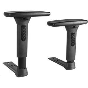 Frassie Height Adjustable Chair Armrest Pair, Gaming Boss Chair Arms Set Replacement,Black (3D)