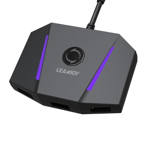 Leadjoy VX2 AimBox Keyboard Mouse Adapter for PS4, Xbox One, Xbox Series X/S, MnK Converter for Playing FPS, RTS, R6, Apex Legends