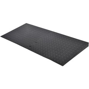 1.0" Rise Rubber Threshold Ramp for Doorways,Non-Slip Surface for Wheelchair Scooter Stroller,1500 LBS Capacity,Cuttable and Adjustable Size
