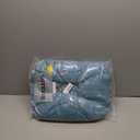 Blazing Needles Solid Twill Round Footstool Cushion, 18", Natural