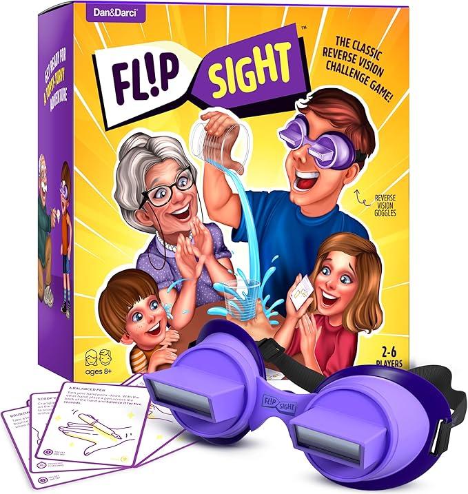 Dan&Darci FlipSight Goggles Challenge Game  Teen Boy Gifts  Party Games  Group Games for Kids, Teens & Adults  Gifts for 10, 11, 12, 13, 14 Year Old  Teenage Boys Girls Birthday Gift  Family Fun