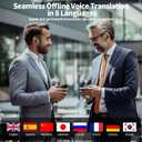 2 x Translation Earbuds Real Time,3 in 1 Language Translator Earbuds,138-language Real-time,Noise-Canceling Technology,Exceptional HD Sound Quality, for Travel Business Learning