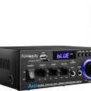 AK45 Pro Home Stereo Audio Receivers & Amplifier,800W 2 Channel Wireless Bluetooth 5.0 Power Amplifier System, FM Radio, USB, SD Card, with Remote Control Home Theater Audio Stereo System