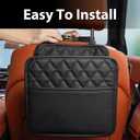 FrgKbTm 2Pack Car Seat Back Organizer, Waterproof Car Backseat Organizer with Cup Holders Large Capacity Hanging Car Storage Bag for Phones Documents Cups Bottle Travel Compatible with Most Vehicles