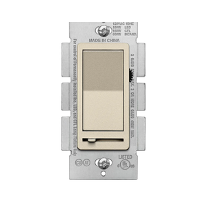 BESTTEN Matte Champagne Gold Dimmer Light Switch, Single Pole or 3-Way, Compatible with Dimmable LED, CFL, Incandescent and Halogen Bulb, 120VAC, Signature Collection, UL Listed