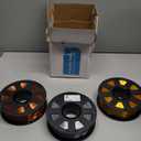 Shiny Silk Gold Silver Copper PLA Filament Bundle, 1.75mm 3D Printer Filament, Each Spool 0.5kg, 3 Spools Pack, with One 3D Printer Remove or Stick Tool MIKA3D