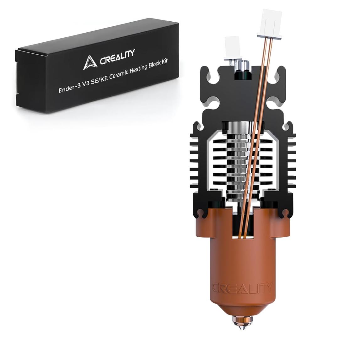 Creality Official Ender-3 V3 SE/KE Hotend Kit,Ceramic Heating Block Kit—Quick-swap Nozzle Kit,High Flow Printing Hotend Kit,300°C High Temperature Resistance, Compatible with Ender 3 V3 SE/KE