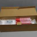 5 Ft Shot Board 4 Person Shot Ski Retro Rustic Wood Ski Shot Board with 48 Cute Shot Glasses for Party,Wedding Celebration,Birthday Family Gathering,Game Night - 56x4x0.8in (White)