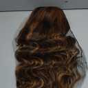 QZOQZO Ombre Lace Front Wig Human Hair 13x6 Highlight Body Wave Wig Human Hair 180% Density 4/27 Colored Honey Blonde HD Lace Frontal Glueless Wigs For Women 28inch