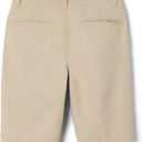 French Toast Boys' Flat Front Microfiber Performance Stretch Short (Beige)