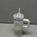 STANLEY Quencher H2.0 Tumbler with Handle and Straw 14 oz | Flowstate 3-Position Lid | Cup Holder Compatible for Travel | Insulated Stainless Steel Cup | BPA-Free | Frost