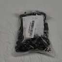 SlowTon Dog Seat Belt for Car, 2 Pack Dog Car Harness Seatbelt Adjustable with Elastic Bungee Buffer, 2 in 1 Pet Car Leash Headrest Restraint Dog Reflective Safety Tether (Black, Headrest+Clip)