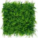 Greenery Faux Grass Wall Backdrop: 20"x20" (24P) UV-Anti Artificial Green Boxwood Panel for Patio Balcony Privacy & Ivy Fence Covering Privacy, Garden, Backyard Wall Backdrop Decor