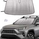 Windshield Sun Shade Custom Fit 2019 2020 2021 2022 2023 to-yo-ta RAV4 Blocks UV Rays Sun Visor Protector Car Sun Shade Front Sun Shade Keep Car Cool RAV4 Sun Shade, 55.9" x28.3"