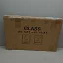 Horizontal RV Window 24" W x 15" H, Replacement Camper Window, Sliding Teardrop Window with Net Screen and Trim Rings, RV Windows for Cargo Trailer, DOT Certification Qualified