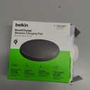 Belkin Wireless Charging Pad 15W - Qi Charger, Charging Station for Apple iPhone 17, iPhone 16/15/14 Series, AirPods, Samsung Galaxy S25, Galaxy S24, Pixel 10 - Power Supply and Cable Included - Black