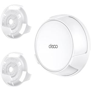 Wall Mount Holder for TP-Link Deco BE23/BE25/BE3600/BE5000 WiFi 7 Mesh Wi-Fi System – Space-Saving Bracket with Hidden Cable Management, Secure & Stylish Design for Home and Office(White, 2-Pack)