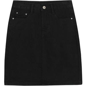 Lexi  Jeans Women's Basic Five-Pocket Rugged Wear Denim Pencil Skirt with Slit 14
