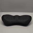 Lumbar Support Pillow for Office Chair, Memory Foam Lumbar Pillow for Lower Back Pain Relief (Oval Black)