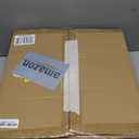 Adeeing Christmas Wreath with Lights, 24 in Outdoor Christmas Wreaths for Front Door, Battery Operated Xmas Wreath with 20 LED Lights, Red Gold Ornaments, Snow Flocked Branch