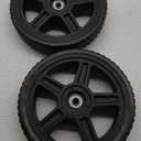 10 Inch Lawnmower wheels with Bolts, Lock Nuts Kit Fit for Most Standard push Lawn Mowers/Generator/Garden Tiller/Hand truck, 2 Pack
