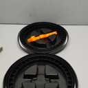 2 Pieces 5 Gallon Bucket Lid with Bucket Lid Opener,Plastic Storage Bucket Leak-Proof Screw Seal Lids,Pet Food Storage Container Lid for Home Paint Storage Buckets (Black)