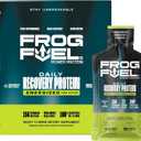 Frog Fuel Power Energized Protein Shot, 15g Protein Nano-Hydrolyzed Grass Fed Collagen, 120mg Caffeine, Fat & Sugar Free, 22 Amino Acids, 0 Carbs, Berry, 1 oz Packets, 24 Pack