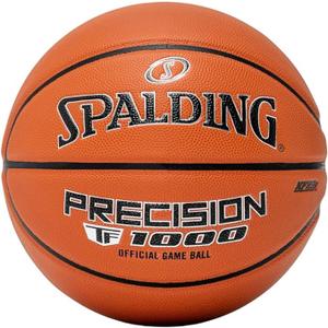 Spalding Precision TF-1000 Indoor Game Basketballs, Dry Grip Microfiber Composite Cushioned Cover, High School Approved