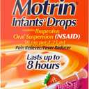 Infants' Motrin Oral Suspension Drops, Ibuprofen, Berry, 0.5 fl. oz
Concentrated Liquid Medicine, NSAID Fever Reducer & Pain Reliever for Babies, Alcohol-Free